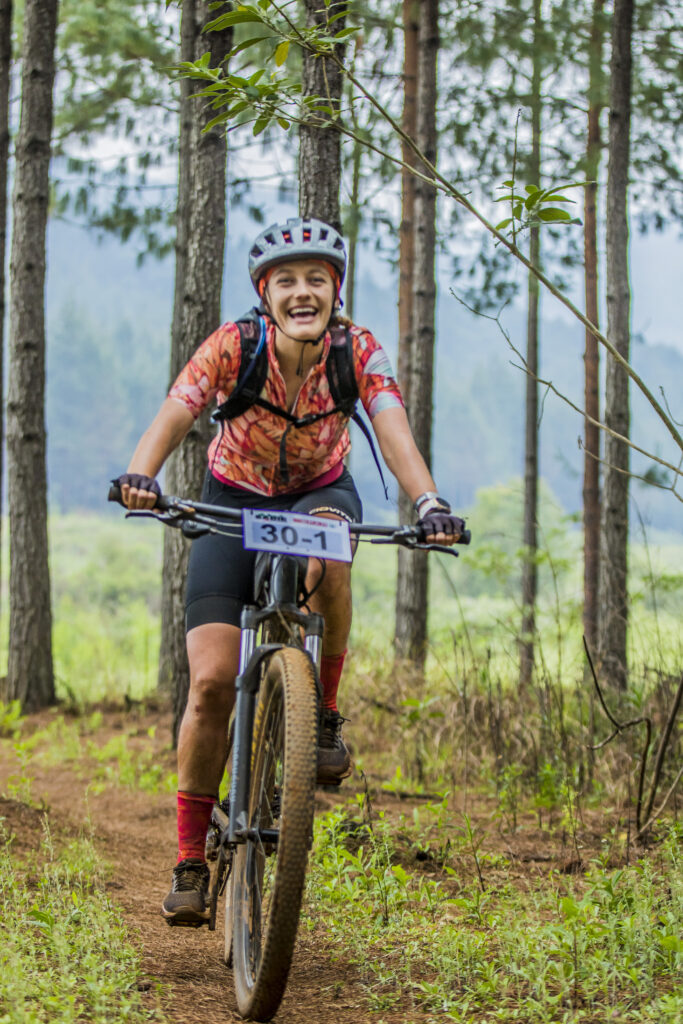 Female MTB rider